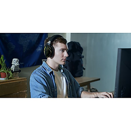 Asus Rog Strix Fusion 700 Headset Stereo Usb Wired 32 Ohm Hz Khz Over The Head Binaural Circumaural 6 56 Ft Cable Uni Directional Microphone Black Office Depot