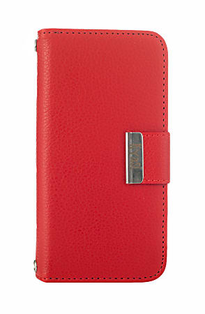 Kyasi Signature Phone Wallet Case For Samsung Galaxy S5, Red Hot