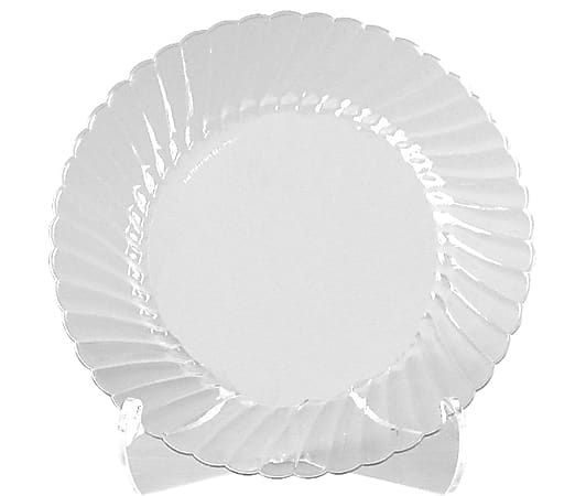 Classicware® Clear Plastic Plates, 6", Pack Of 180