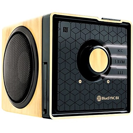 GOgroove BlueSYNC BX Bluetooth® Wireless Speaker, Wood/Gloss Black