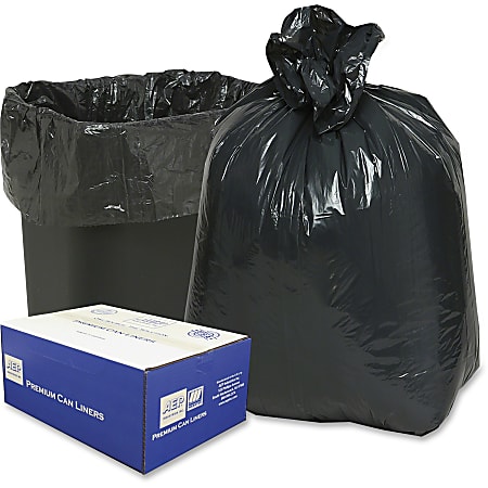 Webster Classic 2-Ply 50% Recycled Trash Can Liners, 16 Gallons, 0.60 ...