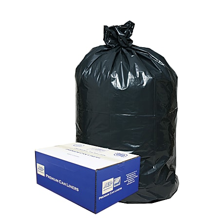 Webster Classic 2-Ply 50% Recycled Trash Can Liners, 31-33 Gallons, 0.63 Mil Thick, 33" x 39", Box Of 250
