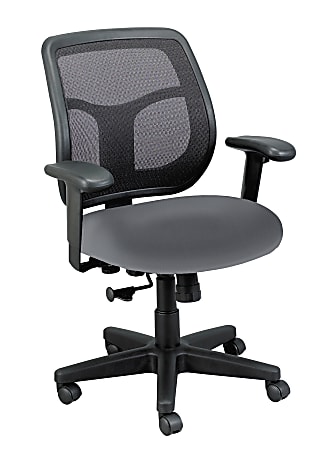 WorkPro® Apollo MT9400 Ergonomic Low-Back Task Chair With Antimicrobial Vinyl, Gray/Black