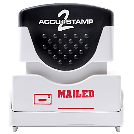 AccuStamp2 Pre-Inked Message Stamp, "Mailed", Red