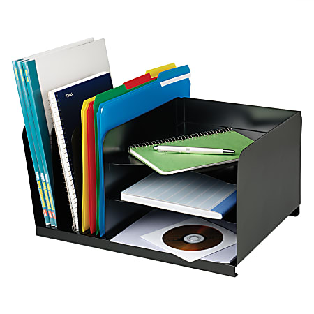 STEELMASTER® Vertical & Horizontal Combo Organizer, Black