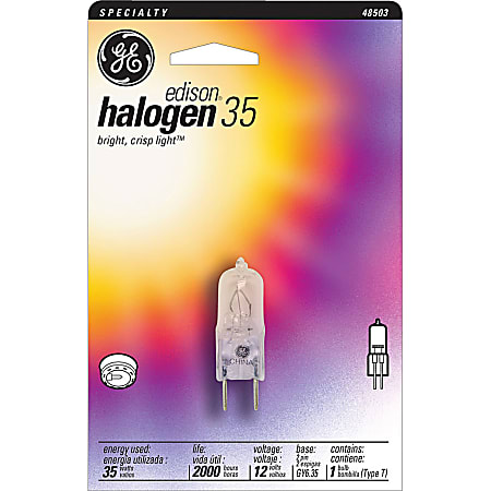 GE Halogen 12-Volt T3 Bulb, 35 Watts