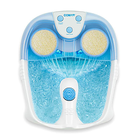 Conair® FB52K Hydrotherapy Foot Spa With Lights And Bubbles, 16-1/4”H x 6-1/4”W x 7-1/2”D, Blue