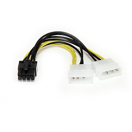 PCI-E Graphic Card Power Connector Cable Adapter single 4 Pin to 6 Pins In CA 