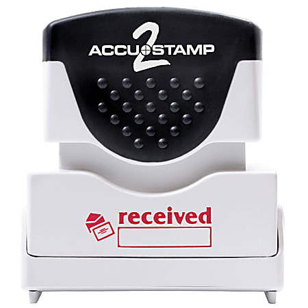 Accu-Stamp2® Pre-Ink Message Stamp, "Received", Red