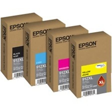 Epson DURABrite Pro 912XL Original High Yield Inkjet Ink Cartridge - Yellow Pack - 4600 Pages