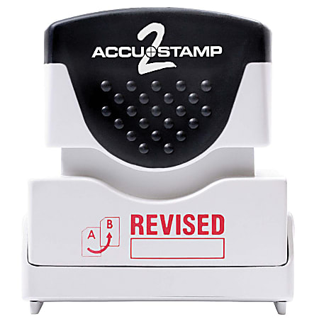 Accu-Stamp2® Pre-Ink Message Stamp, "Revised", Red