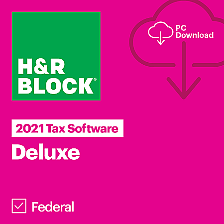 H&R Block Deluxe 2021, For Windows®, Download