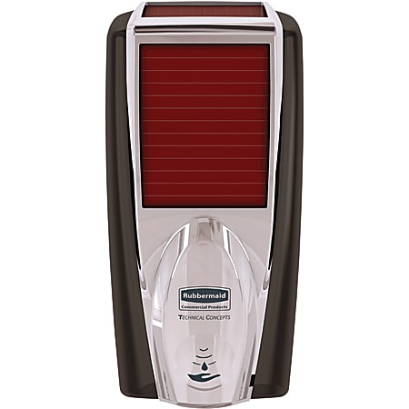 Rubbermaid® Commercial LumeCel AutoFoam Dispensers, 1.16 mL, Black/Chrome, Set Of 10 Dispensers