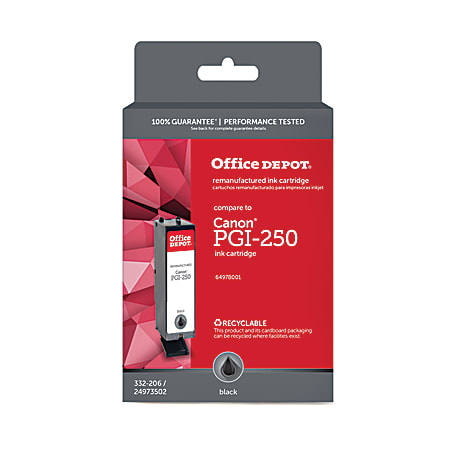 Office Depot® Brand Remanufactured Black Ink Cartridge Replacement For Canon® PGI-250, ODPGI250B