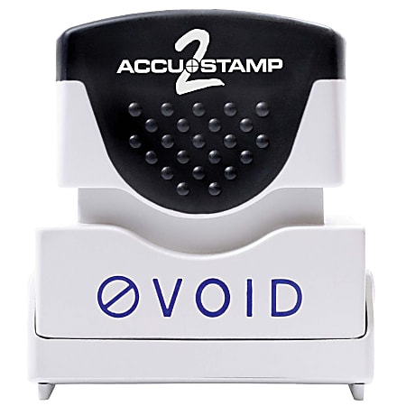 AccuStamp2 Pre-Inked Message Stamp, "Void", Blue
