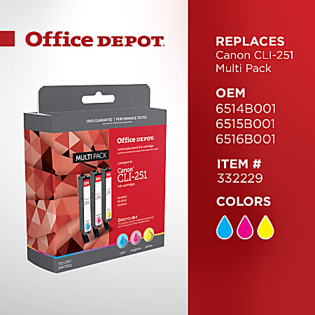 Remanufactured Cyan Ink, Replacement for CLI-251 (6514B001), 304 Page-Yield, Ships in 1-3 Business Days Remanufactured Cyan Ink, Replacement for CLI-251 (6514B001), 304 Page-Yield, Ships in 1-3 Business Days