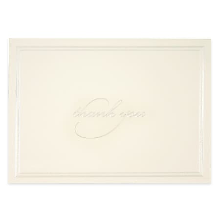 Gartner Studios® Thank You Cards, 4 1/2" x 2 7/8", Pearl Ivory, Pack Of 50