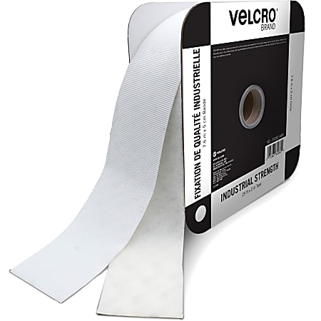 VELCRO Brand Industrial Strength Velcro Self Stick Tape 10 W x 1 Black -  Office Depot