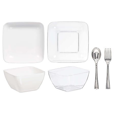 Amscan Mini Appetizer Set, Pack Of 96 Pieces