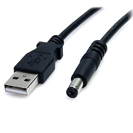 StarTech.com 2m USB to Type M Barrel Cable - USB to 5.5mm 5V DC Cable - USB to Barrel Jack 5V DC Plug (USB2TYPEM2M) - USB2TYPEM2M