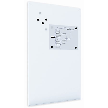 MasterVision® Tile Unframed Dry-Erase Whiteboard Wall System, 58 4/16" x 38 8/16", White