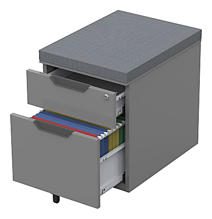 File cabinet store with seat cushion