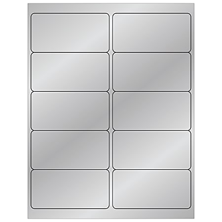 Office Depot® Brand Foil Labels For Laser Printers, LL211SR, 2