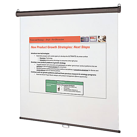 Quartet® Wall Or Ceiling Projection Screen, 70" x