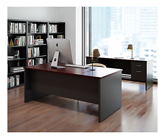 WorkPro Modular 72 W x 36 D Double Pedestal Computer Desk