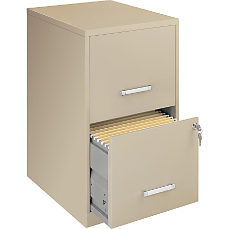 Lorell® SOHO 18"D Vertical 2-Drawer File Cabinet, Putty
