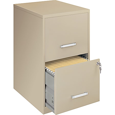 Lorell&reg; SOHO 18"D Vertical 2-Drawer File Cabinet, Putty