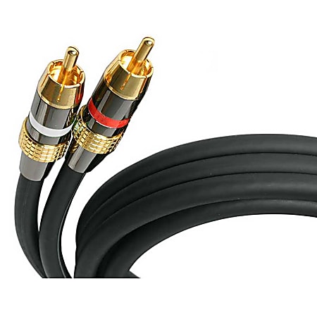 StarTech.com StarTech.com Premium Audio Cable - 30ft - 2 x RCA, 2 x RCA - Audio Cable External - Black - 30 ft - 1 x RCA Male Audio - 1 x RCA Male Audio - Black