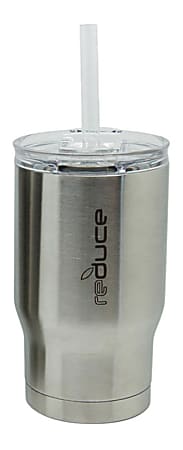 Reduce Coldee Thermal Tumbler, 14 Oz, Silver