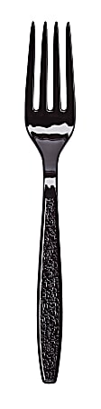 Sweetheart Heavyweight Plastic Forks, Black, Pack Of 1,000