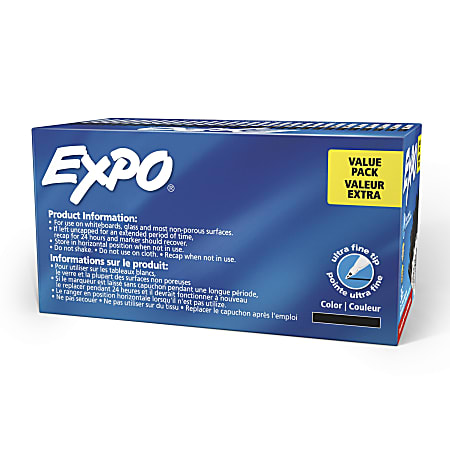 Expo Low-Odor Dry-erase Markers - Fine Marker Point - Blue SAN86003, SAN  86003 - Office Supply Hut