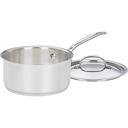 Cuisinart Chef's Classic Saucepan - Dishwasher Safe - 2 quart - 2nd Saucepan 3rd Saucepan - Stainless Steel Body - Stainless Steel Handle