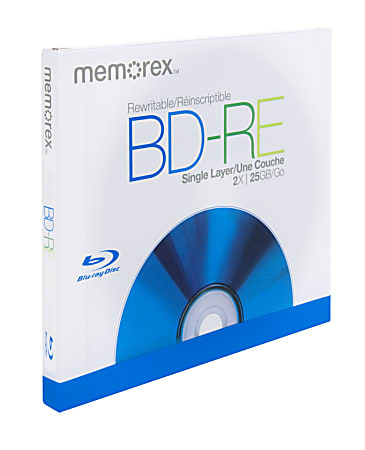 Memorex® Blu-ray Disc™ Rewritable Media, 25GB