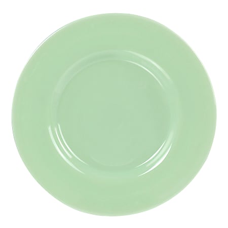 Martha Stewart Glass Serving Platter, 1"H x 13”W x 13"D, Jade Green