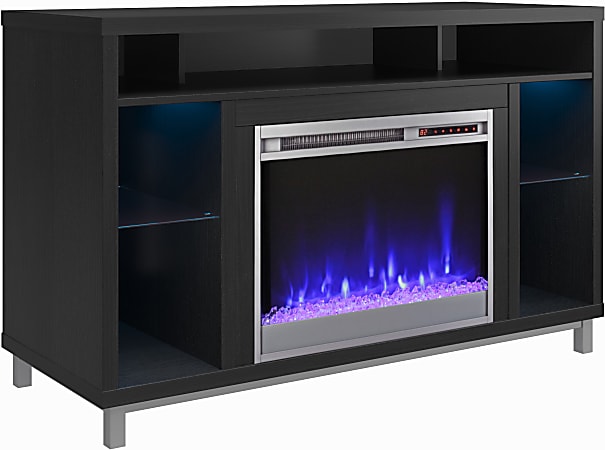 Ameriwood™ Home Lumina 48” Fireplace TV Stand, Black