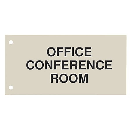 Custom Engraved Plastic Extended Wall Signs, 4" x 8"