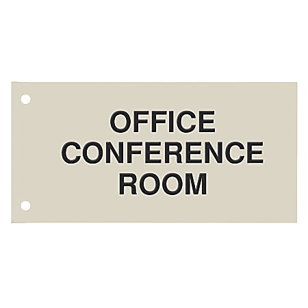 Custom Engraved Plastic Extended Wall Signs, 4" x 8"