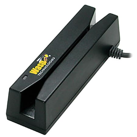 Wasp WMR-1250 Magnetic Stripe Reader - High Coercivity (HiCo), Low Coercivity (LoCo) - USB - Black