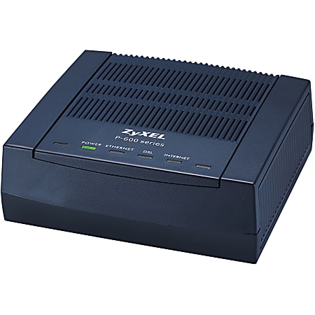 ZYXEL P-660R-F1 ADSL2+ Router - 2 Ports - 1 RJ-45 Port(s) - Fast Ethernet - ADSL2+ - Desktop - 2 Year