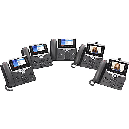 Cisco 8845 IP Phone CordedCordless Corded Bluetooth Wall Mountable