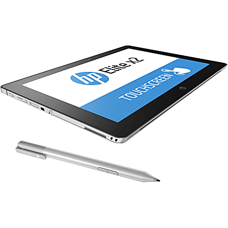 HP Elite x2 1012 G1 12" Touchscreen 2 in 1 Notebook - 1920 x 1280 - Core M m5-6Y54 - 8 GB RAM - 256 GB SSD - Windows 10 Pro 64-bit - Intel HD Graphics 515 - In-plane Switching (IPS) Technology, BrightView - English Keyboard - 2 Megapixel Front Camera