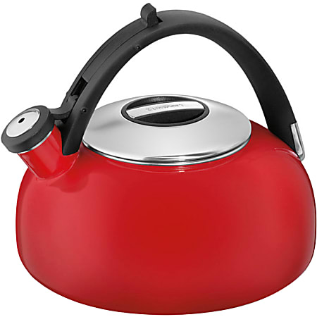 Cuisinart Peak 2 Qt. Enamel Teakettle - 2 quart Kettle - Steel - Red