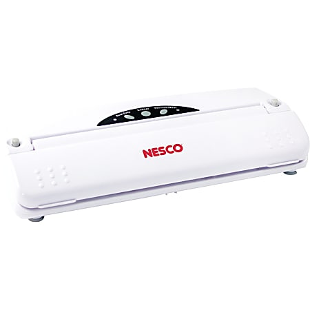 Nesco 110W Vacuum Sealer, 4-3/4”H x 8-1/2”W x 18”D, White