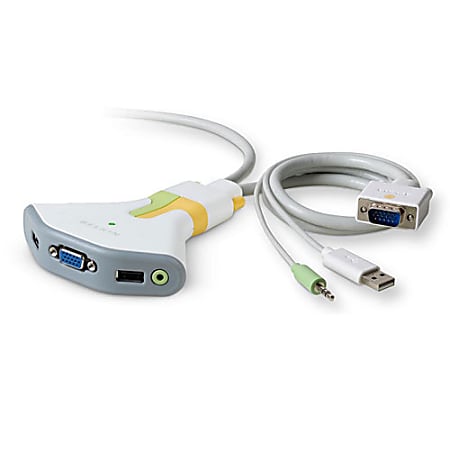 Belkin 2-Port KVM Switch - 2 Computer(s) - 1 Local User(s) - 2048 x 1536 - 2 x USB