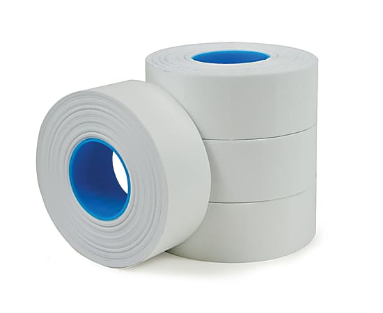 Office Depot® Brand 1-Line Price-Marking Labels, White, 1,200 Labels Per Roll, Pack Of 4 Rolls