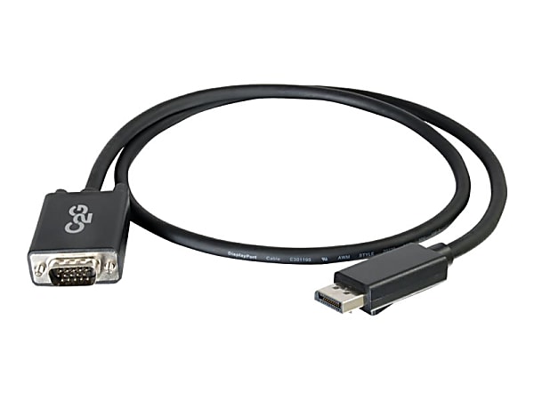 C2G 6ft DisplayPort to VGA Adapter Cable - M/M - DisplayPort/VGA  - 54332